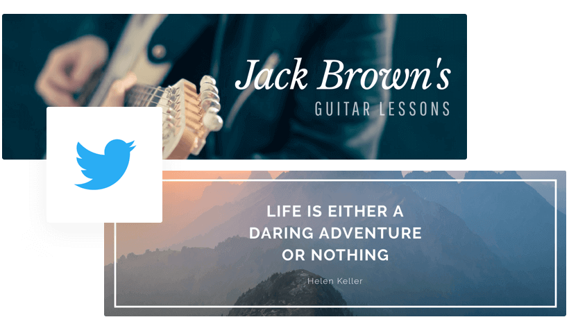 Crear encabezados de Twitter